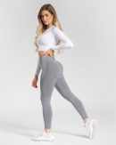 Damen Power Longsleeve Weiß mit Komfort