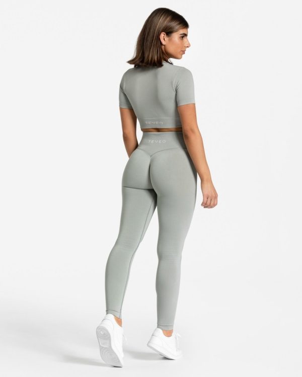 Sensation Crop Top Grau für Sport und Alltag – Bild 5
