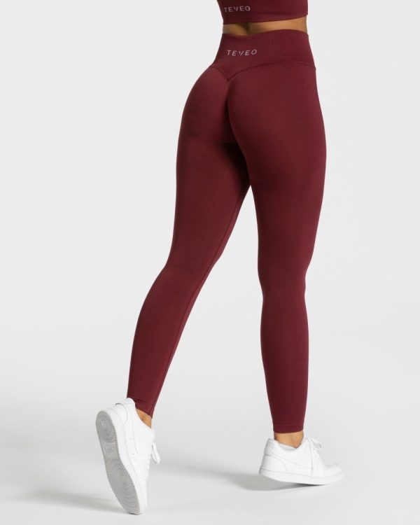 Sensation Leggings für Frauen in Weinrot – Bild 2