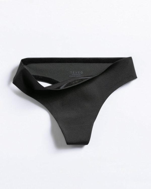 TEVEO Seamless Tanga (2er) in Schwarz für Damen – Bild 4