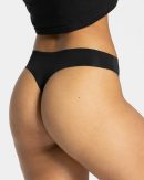 TEVEO Seamless Tanga (2er) in Schwarz für Damen