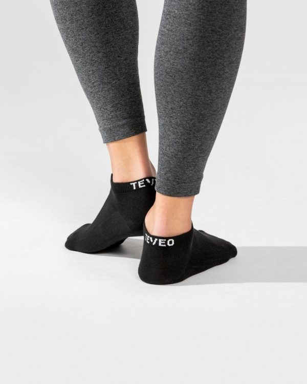 TEVEO Sneaker Socken (2er) Schwarz – bequem und s – Bild 2