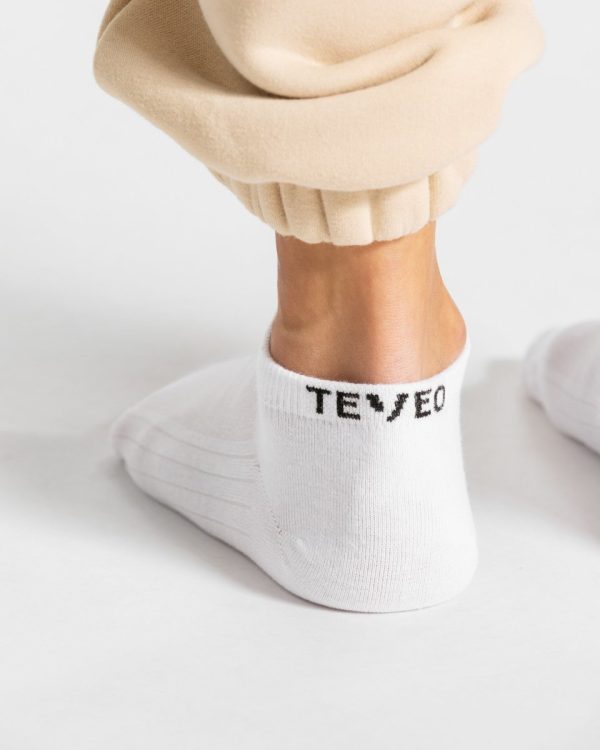 Damen TEVEO Sneaker Socken (5er) Weiß mit Komfort – Bild 2