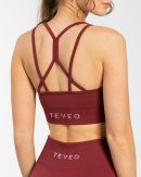 Modische Timeless Scrunch Bh in Farbe Weinrot