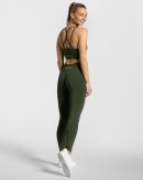 Damen Timeless Scrunch Leggings Khaki mit Komfort