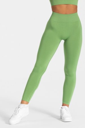 Timeless Scrunch Leggings "Olive" - TEVEO