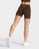 Timeless Scrunch Short Damenhose in Dunkelbraun