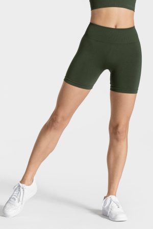 Timeless Scrunch Short "Khaki" - TEVEO