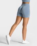 Timeless Scrunch Short in Stahlblau für Damen