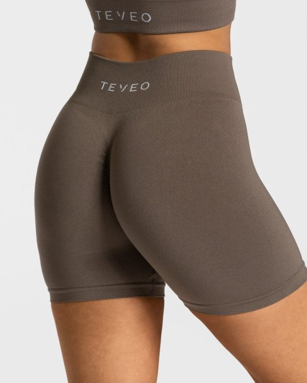 Timeless Scrunch Short Taupe – bequem und stylisch – Bild 4