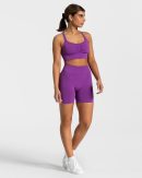 Timeless Scrunch Short Damenhose in Violett