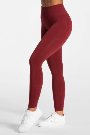 True Seamless Leggings "Weinrot" - TEVEO